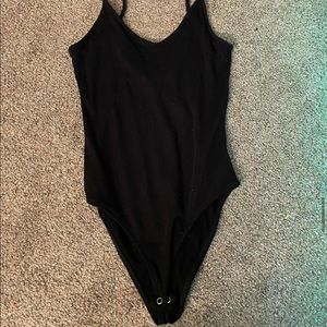 Womens American eagle black tank top body suit